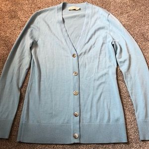 Tory Burch Simone Cardigan, light blue